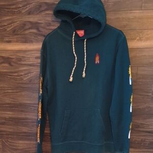 ICECREAM Billionaire Boys Club Teal Rocket Pullover Hoodie Men's Medium
